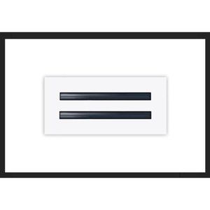 10x4 Modern AC Vent Cover - Decorative White Air Vent - Standard Linear Slot Dif